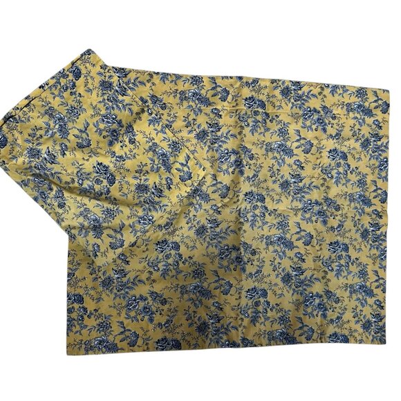 Laura Ashley Yellow & Blue Floral Cottage Comforter & Pillow Case Set Queen Full - Picture 8 of 8